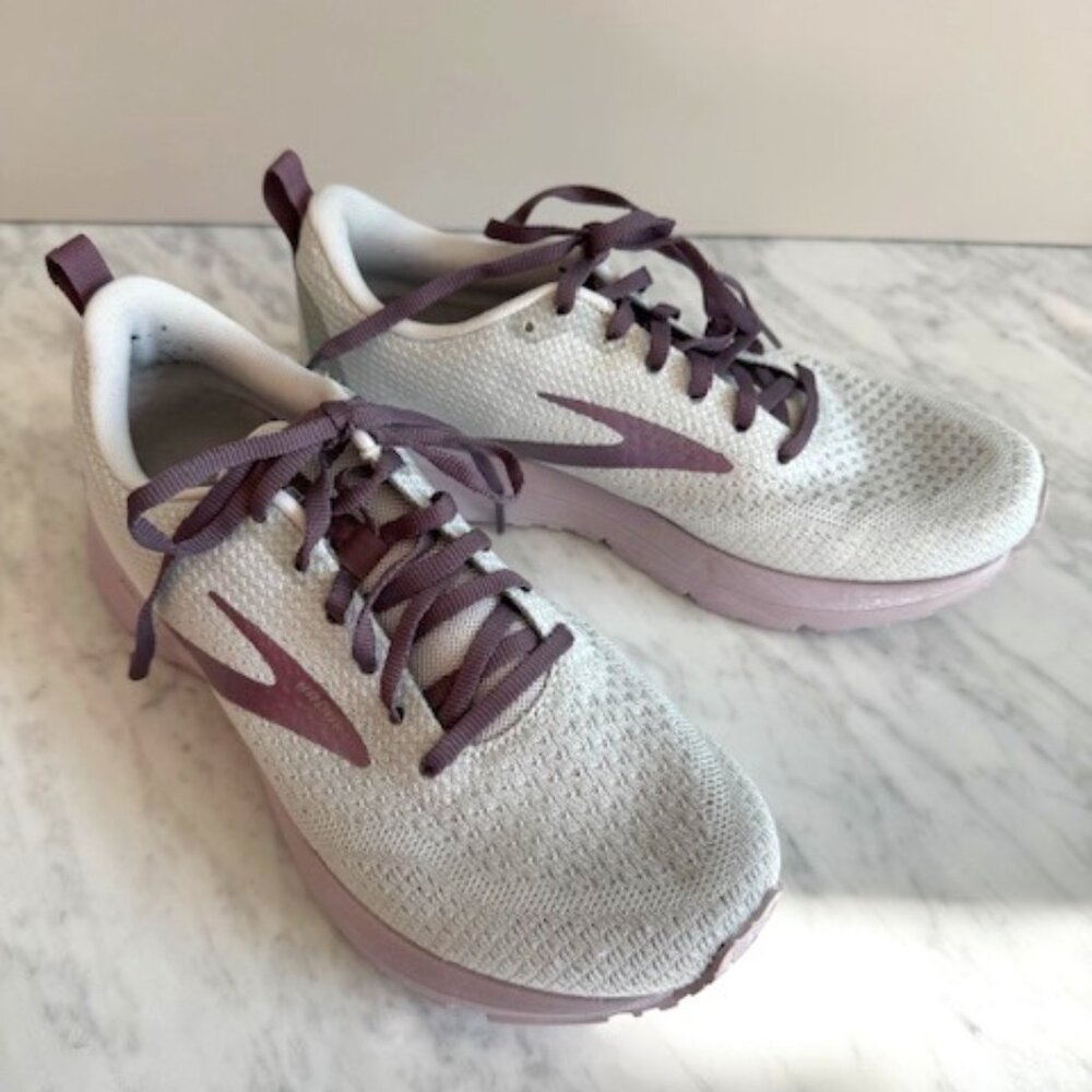 Brooks Revel 4 Running Shoes, Gray & Purple, Women's 8, 1203371B035